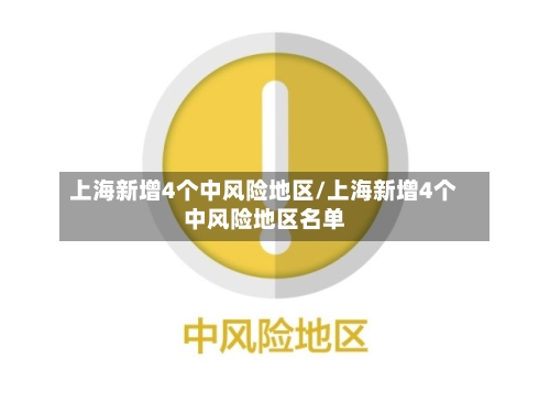 上海新增4个中风险地区/上海新增4个中风险地区名单-第1张图片