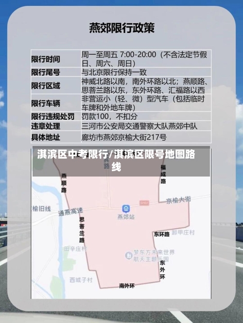 淇滨区中考限行/淇滨区限号地图路线