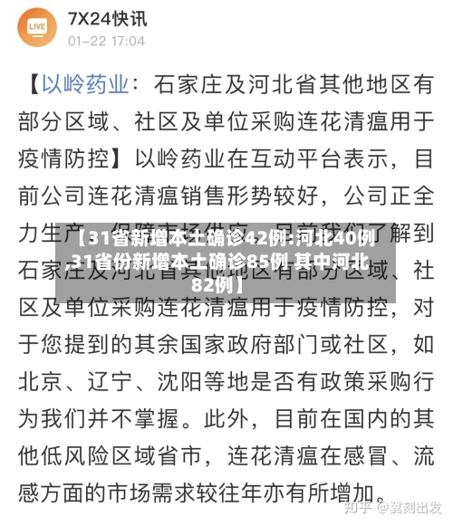 【31省新增本土确诊42例:河北40例,31省份新增本土确诊85例 其中河北82例】-第3张图片