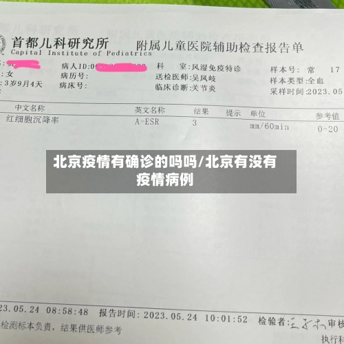 北京疫情有确诊的吗吗/北京有没有疫情病例-第2张图片